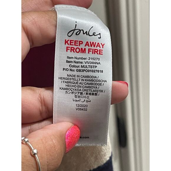 Joules striped rainbow sweater EUC 22W 3X - Picture 3 of 8